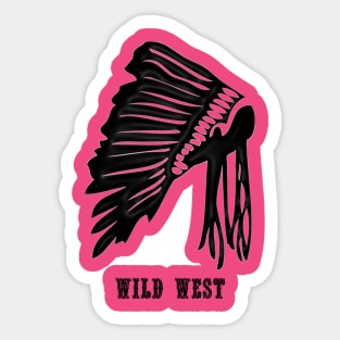 Western Era - Wild West War Bonnet Sticker